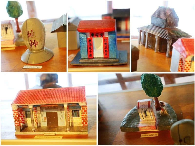 The cultural hall exhibits miniature models related to Hakka beliefs