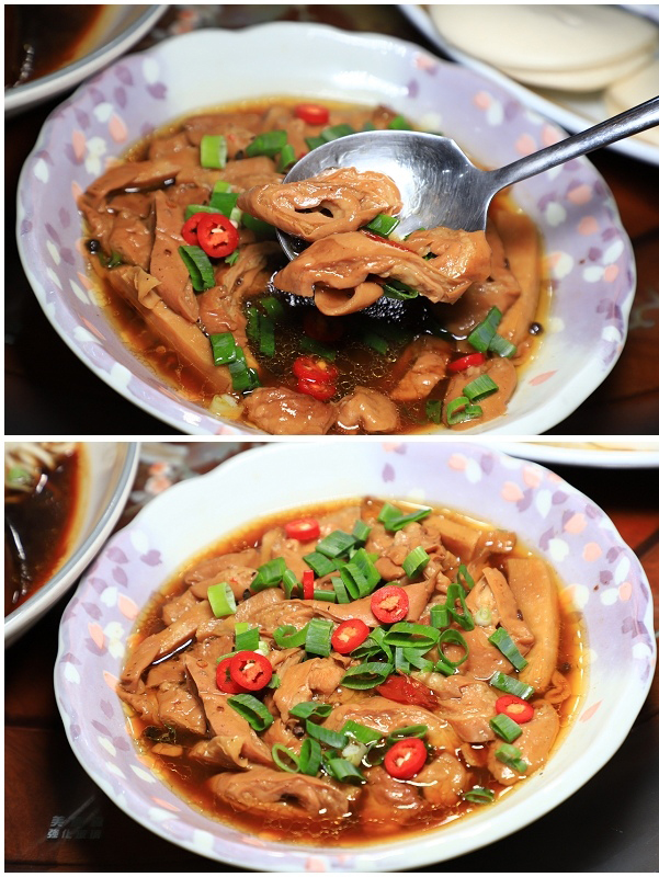 the Tender Bamboo Shoots with Fatty Intestines